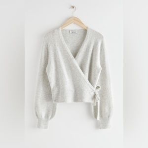 &other stories ballet wrap cardigan